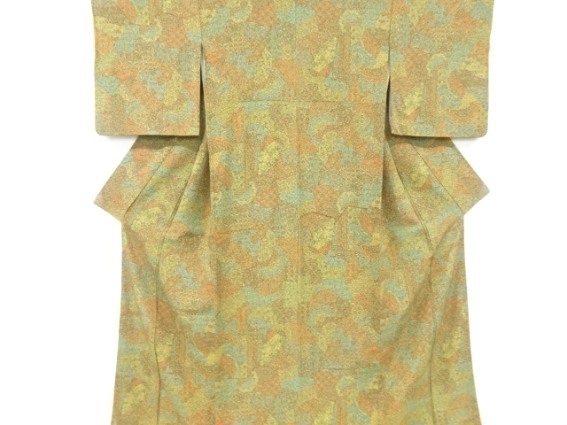 JAPANESE KIMONO / KOMON / FLORAL SARASA